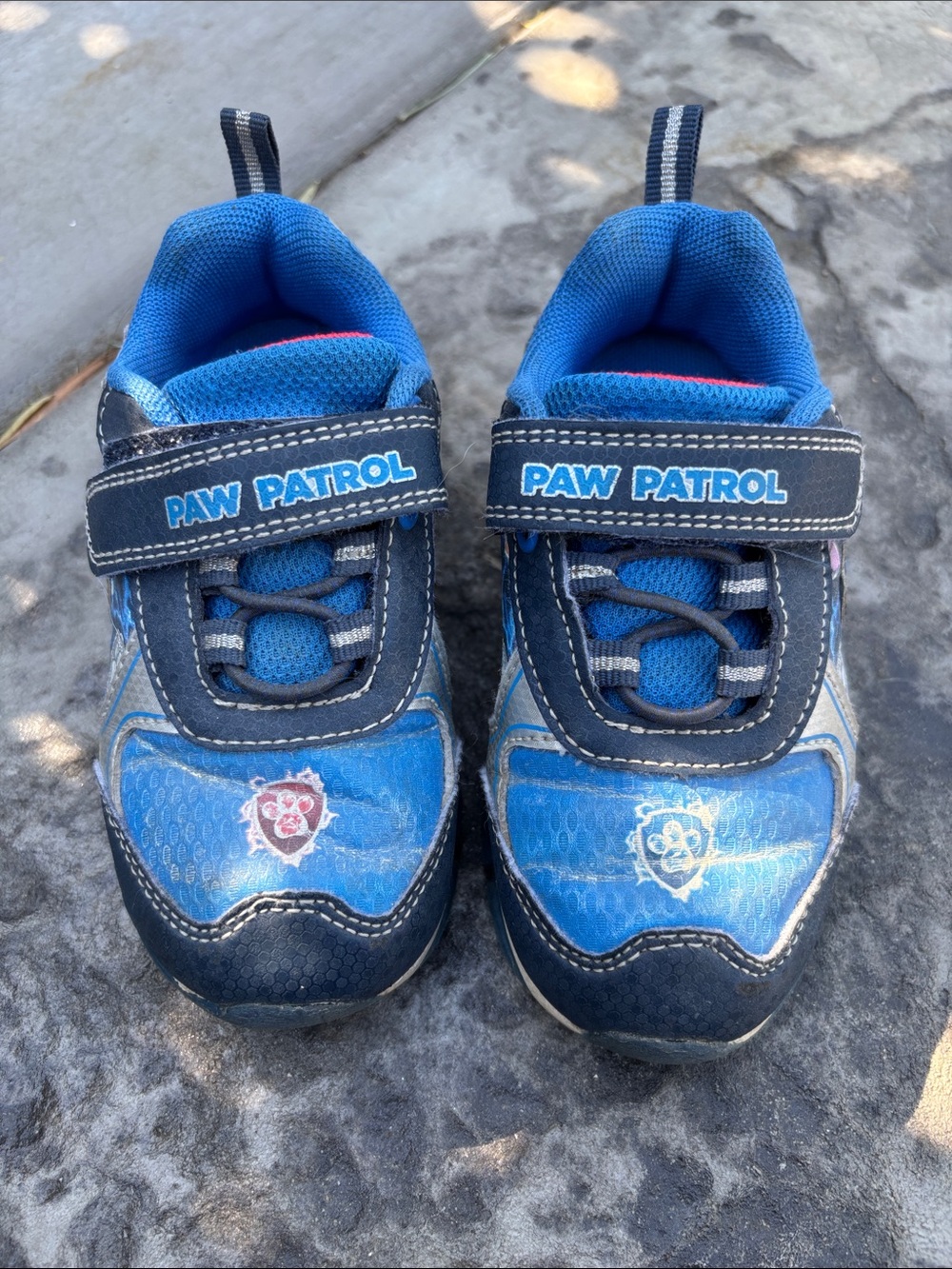 Paw Patrol Blue and Navy Kids Sneakers with Velcro Strap